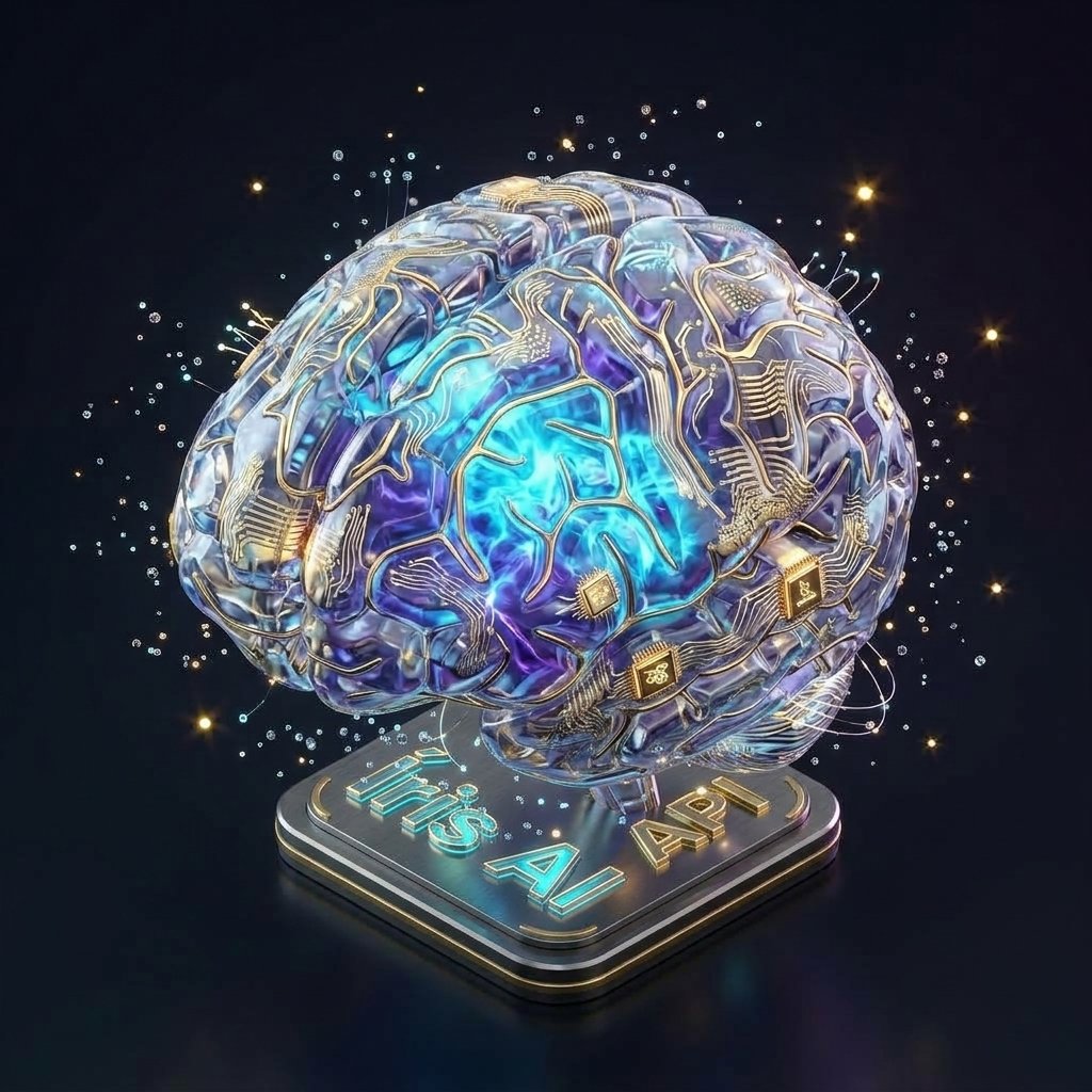 Íris AI API Isometric Pedestal